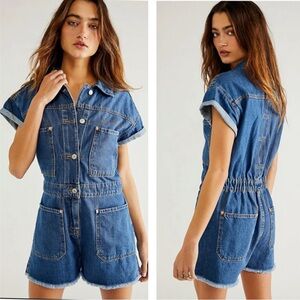 Free People We The Free Work Hard Play Harder Roper Medium Relaxed Fit Cotton